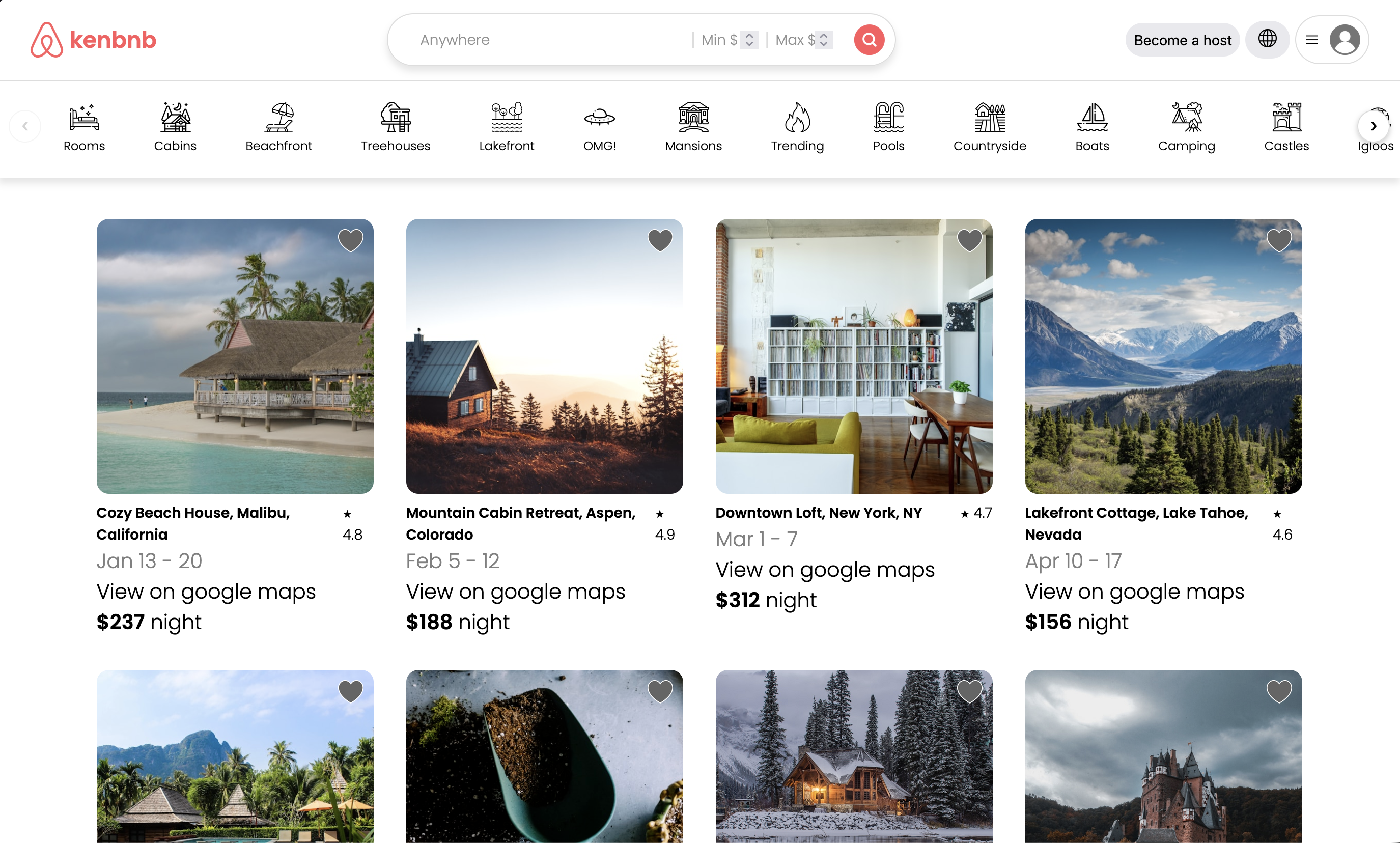 Kenbnb screenshot